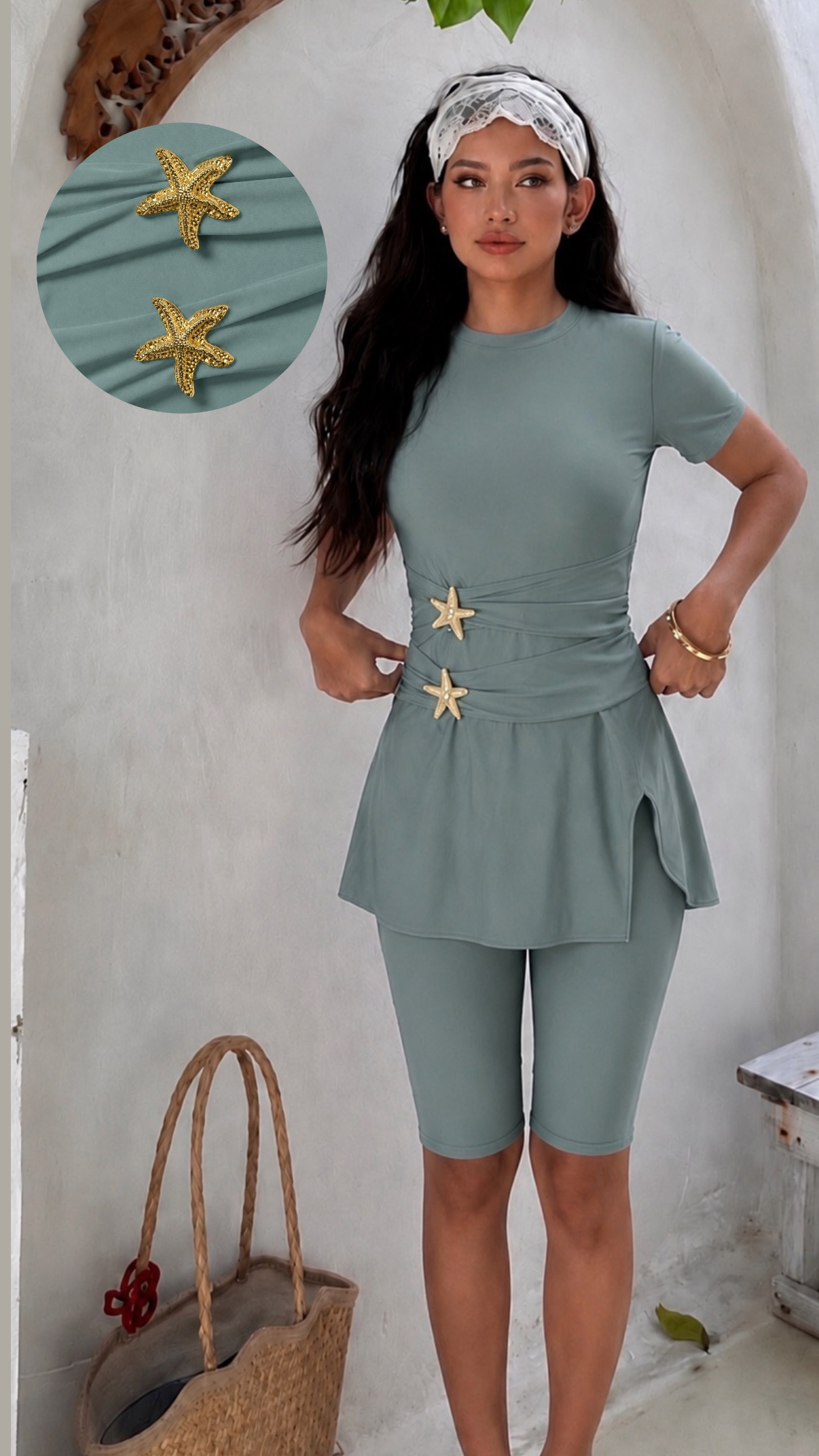 Maillot robe 3Pcs Etoile