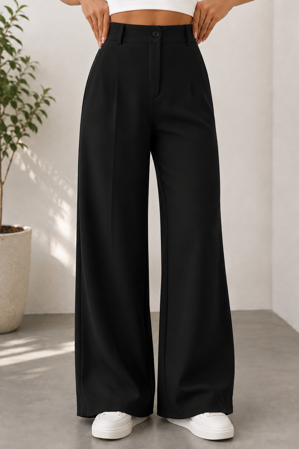 PANTALON HABILLE WIDE LEG