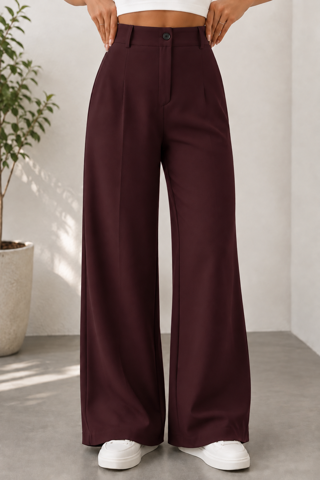 PANTALON HABILLE WIDE LEG